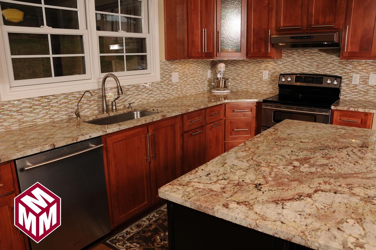 Marble Kitchen Island and Countertops